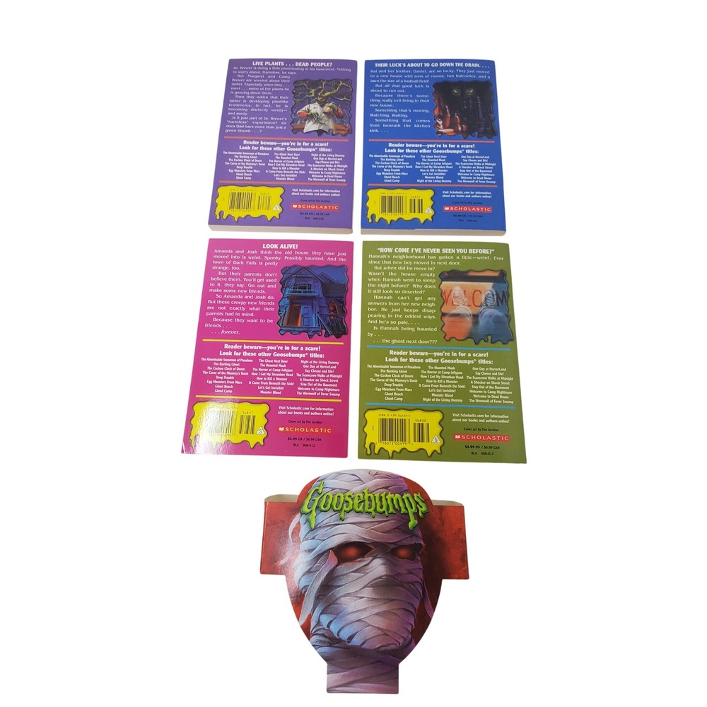 Goosebumps Books R.L. Stine 4 Book Set with Mummy Band Scholastic Paperbacks - Picture 4 of 13